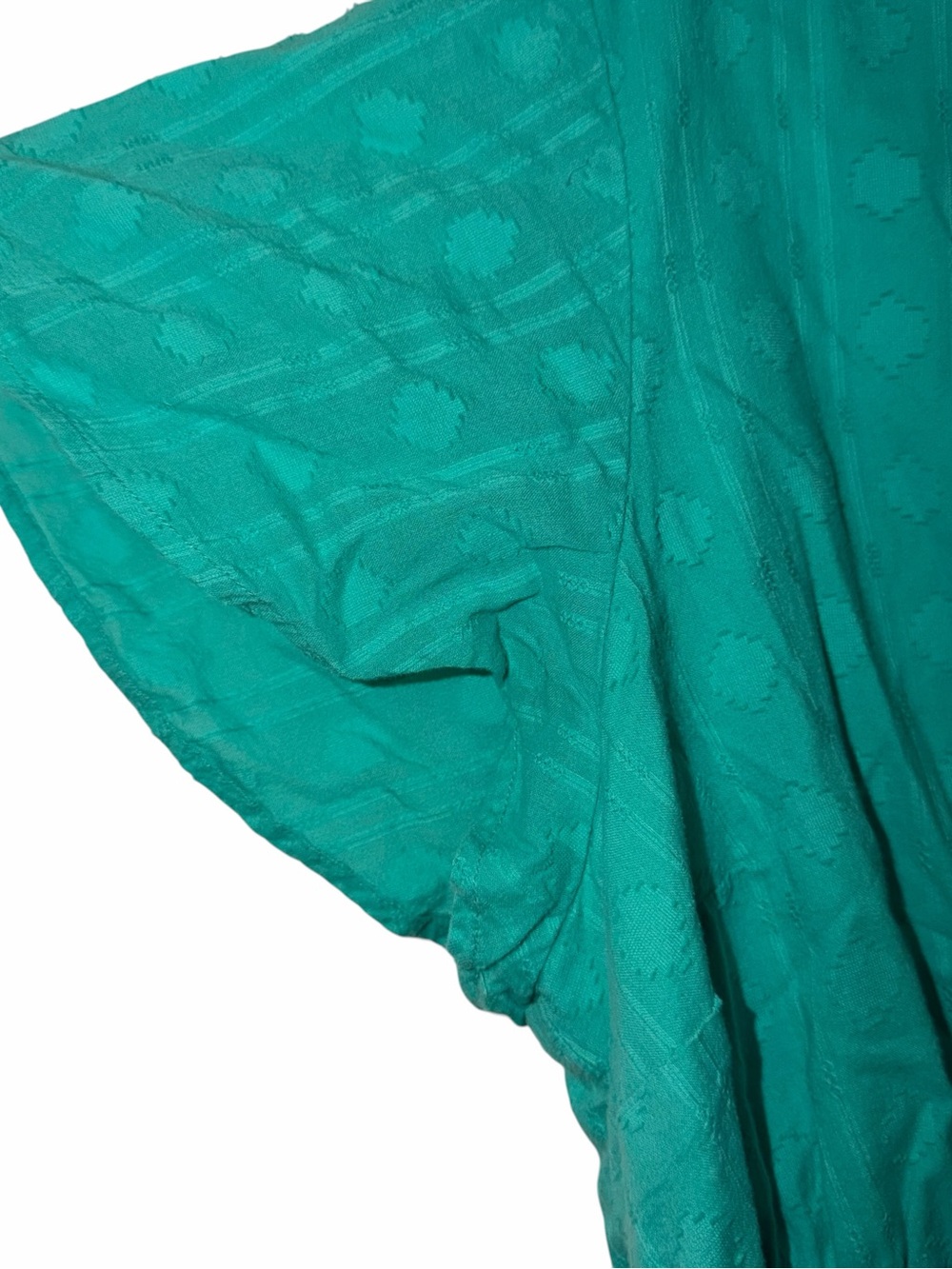 crown & ivy Teal Wrap Blouse with Tie Waist - Picture 3 of 6